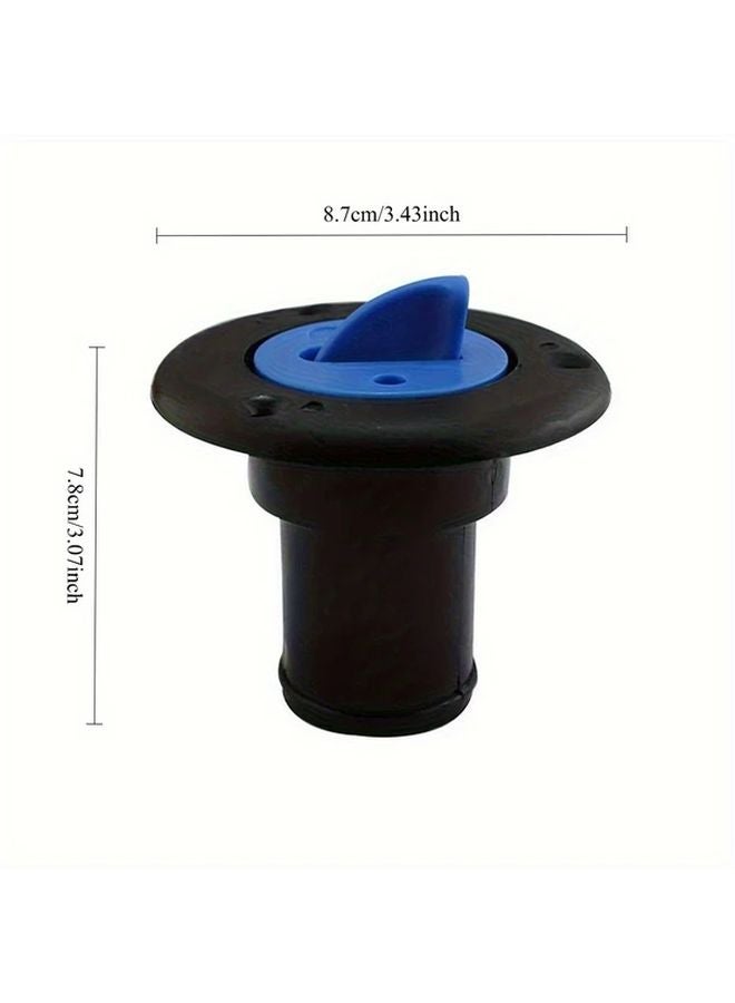 White Blue 38mm ABS Water Tank Cover Fuel Inlet Cap for RV Caravan Yacht Leakproof - Image 2